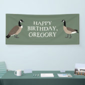 Bird Lovers Canada Gese Illustration Personalisier Banner (Messe)