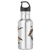 Bird Lovers Canada Gese Illustration Personalisier Edelstahlflasche (Rückseite)