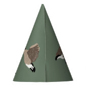 Bird Lovers Canada Gese Illustration Personalisier Partyhütchen (Rückseite)
