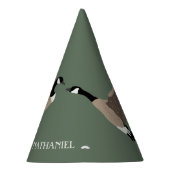 Bird Lovers Canada Gese Illustration Personalisier Partyhütchen (Rechts)