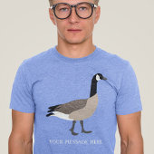 Bird Lovers Canada Goose Illustration Personalisie Tri-Blend Shirt
