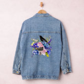 Bird Lovers Floral Blackbird Denim Jacket Jeansjacke (Hangar)