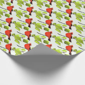 Bird Lovers Kardinal Print Geschenkpapier (Ecke)