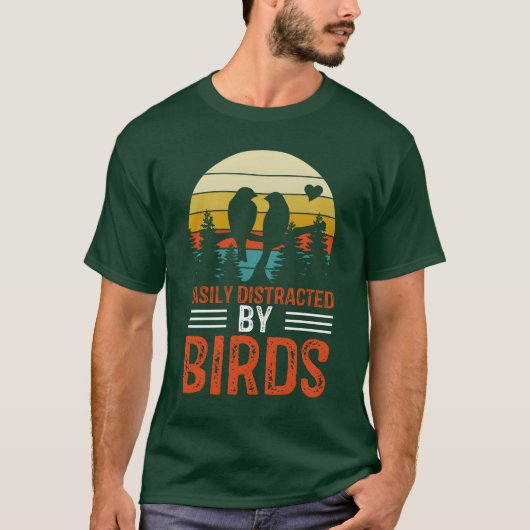 Bird Loversee für Frauen Männer leicht ablenkbar d T-Shirt (Vorderseite)