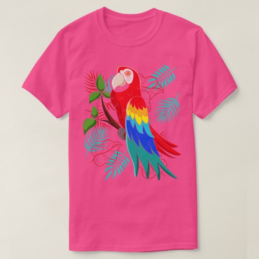 Bird Macaw Tropical Bird Watcher Parrot T-Shirt (Design vorne)