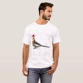 Bird Merry Christmas Ornament Cockatiel T-Shirt (Vorne ganz)