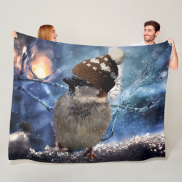 BIRD mit WINTER CAP Fleecedecke