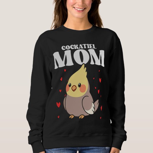 Bird Mom Cockatiels Birding Bird Watching Mother B Sweatshirt (Vorderseite)