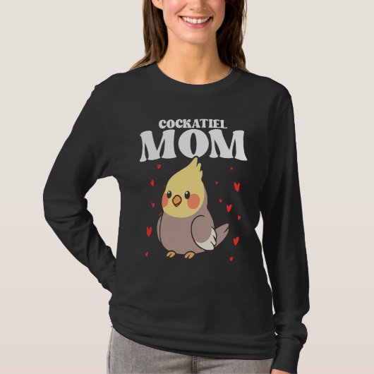 Bird Mom Cockatiels Birding Bird Watching Mother B T-Shirt (Vorderseite)