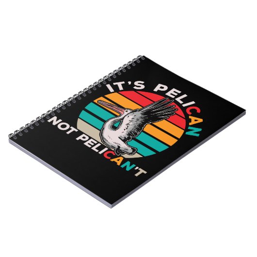 Bird Motivierend Pelican Quote Vogelbeobachtung Notizblock (Linke Seite)