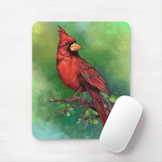 Bird Mouse Pad Kardinal Mousepad (Mit Mouse)