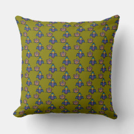 Bird & Mouse Throw Pillow Kissen