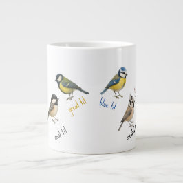 Bird Mug – Garden Birds Watercolour Coffee Cup Jumbo-Tasse