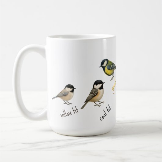 Bird Mug – Garden Birds Watercolour Coffee Cup Kaffeetasse (Links)