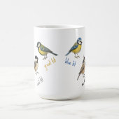 Bird Mug – Garden Birds Watercolour Coffee Cup Kaffeetasse (Mittel)