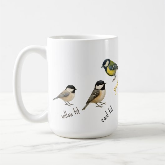 Bird Mug – Garden Birds Watercolour Coffee Cup Kaffeetasse (Links)
