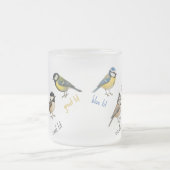Bird Mug – Garden Birds Watercolour Coffee Cup Mattglastasse (Mittel)