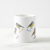 Bird Mug – Garden Birds Watercolour Coffee Cup Verwandlungstasse (Mittel)