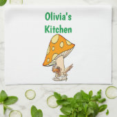 Bird Mushroom Küche Handtuch (Gefaltet)