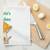 Bird Mushroom Küche Handtuch (Viertel Falte)