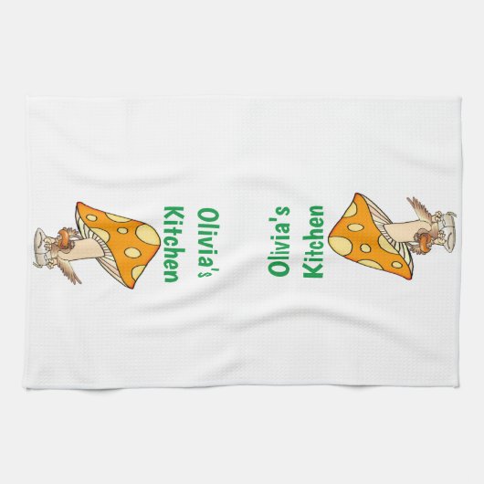 Bird Mushroom Küche Handtuch (Horizontal)