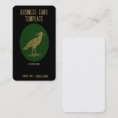 Bird Nature Black Birds Crow Business Card Visitenkarte (Vorne/Hinten)
