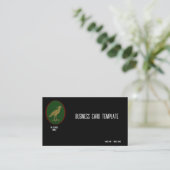 Bird Nature Black Birds Crow Business Card Visitenkarte (Stehend Vorderseite)