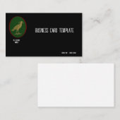 Bird Nature Black Birds Crow Business Card Visitenkarte (Vorne/Hinten)