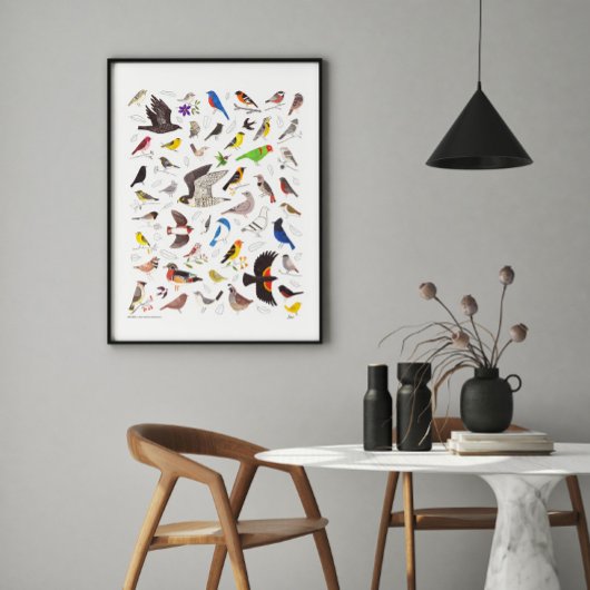 Bird Nerd Art Print Poster