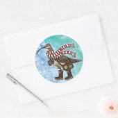 Bird-Nerd-Aufkleber Runder Aufkleber (Umschlag)