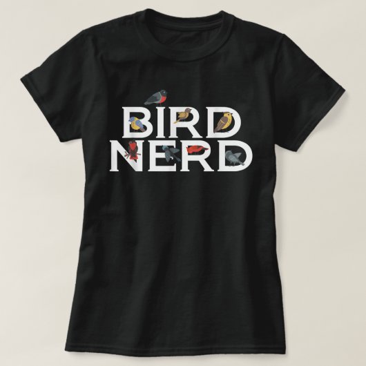 Bird Nerd Bird Liebhaber von Vögeln T-Shirt (Design vorne)
