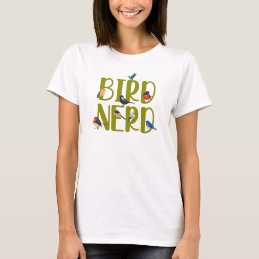 Bird Nerd Bird Watching T-Shirt (Vorderseite)