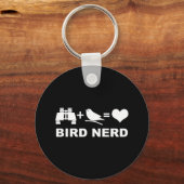 Bird Nerd Birdwatcher Birder Custom Color Schlüsselanhänger (Vorderseite)