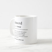Bird Nerd Definition Funny Birdwatcher Gift Kaffeetasse (Vorderseite Links)