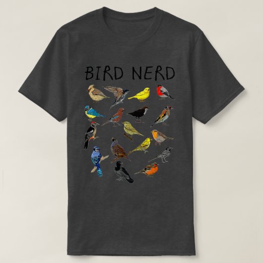 'Bird Nerd Different Art of Bird' Niedliches Vogel T-Shirt (Design vorne)