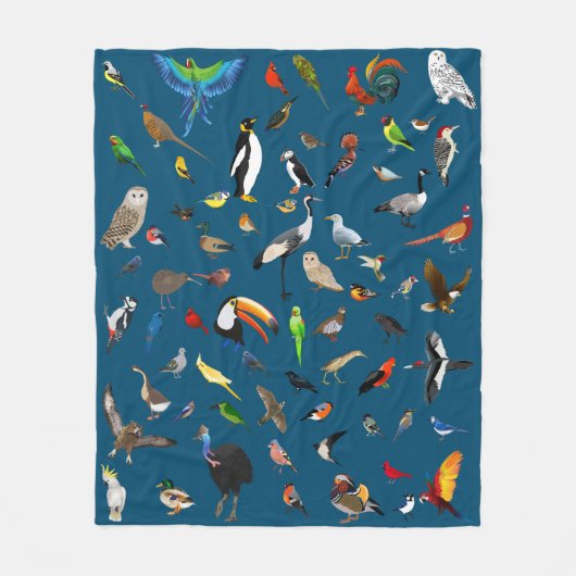 Bird Nerd Fleece Blanket (Vorderseite)
