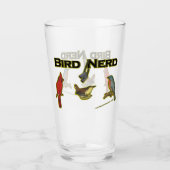 Bird Nerd Fun Beer Glass Glas (Vorderseite)