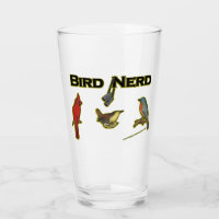 Bird Nerd Fun Beer Glass