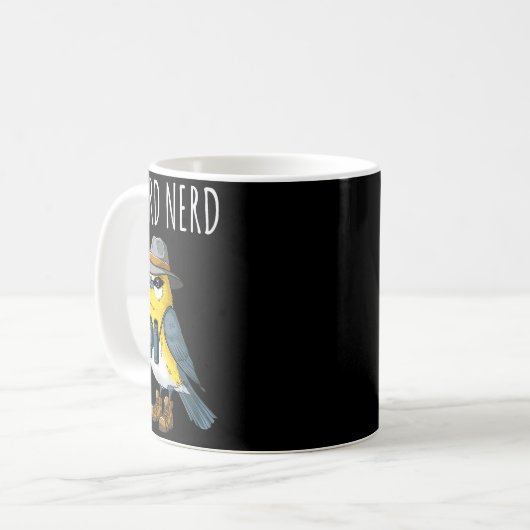 Bird Nerd Funny Bird Watching Birding Bird Lover W Kaffeetasse (Vorderseite Links)