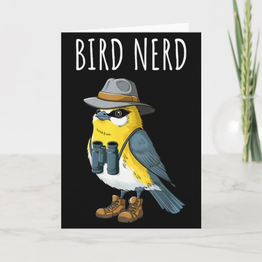 Bird Nerd Funny Bird Watching Birding Bird Lover W Karte (Vorderseite)