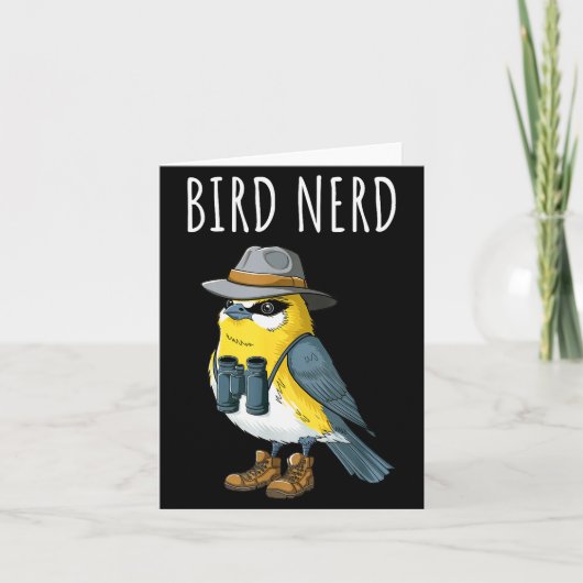Bird Nerd Funny Bird Watching Birding Bird Lover W Karte (Vorderseite)