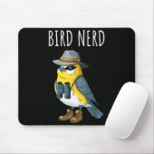 Bird Nerd Funny Bird Watching Birding Bird Lover W Mousepad (Mit Mouse)