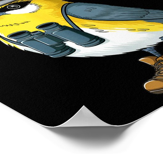 Bird Nerd Funny Bird Watching Birding Bird Lover W Poster (Ecke)