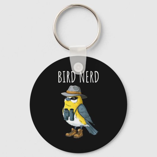 Bird Nerd Funny Bird Watching Birding Bird Lover W Schlüsselanhänger (Vorderseite)