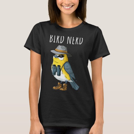 Bird Nerd Funny Bird Watching Birding Bird Lover W T-Shirt (Vorderseite)