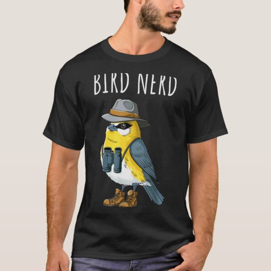 Bird Nerd Funny Bird Watching Birding Bird Lover W T-Shirt (Vorderseite)