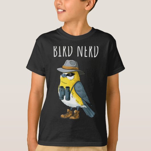 Bird Nerd Funny Bird Watching Birding Bird Lover W T-Shirt (Vorderseite)