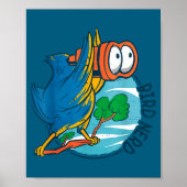 Bird Nerd Funny Bird Watching Birds Lover Ornithol Poster (Vorne)
