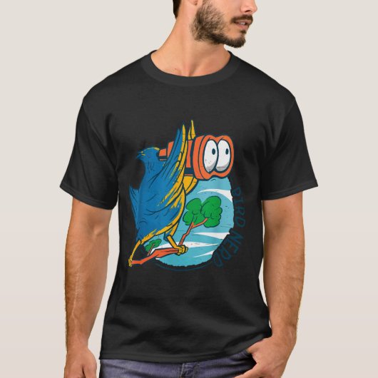 Bird Nerd Funny Bird Watching Birds Lover Ornithol T-Shirt (Vorderseite)