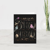 Bird Nerd Funny Birdwatching Birdwatcher Bird Love Karte (Vorderseite)